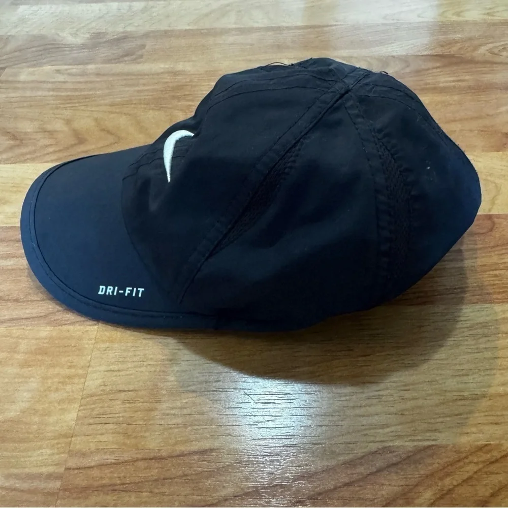 Lightweight Black Nike Toddler Hat Adjustable OSFA Nike Swoosh “Just Do It” Rare